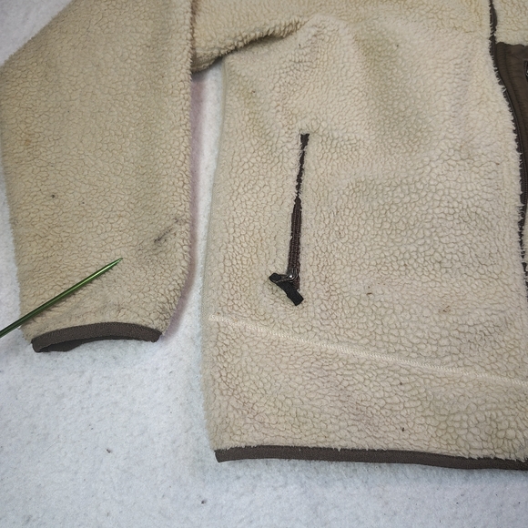 Patagonia Retro X Fleece Jacket Mens XL Natural Mushroom Deep Pile 23055 F8 - Picture 5 of 16